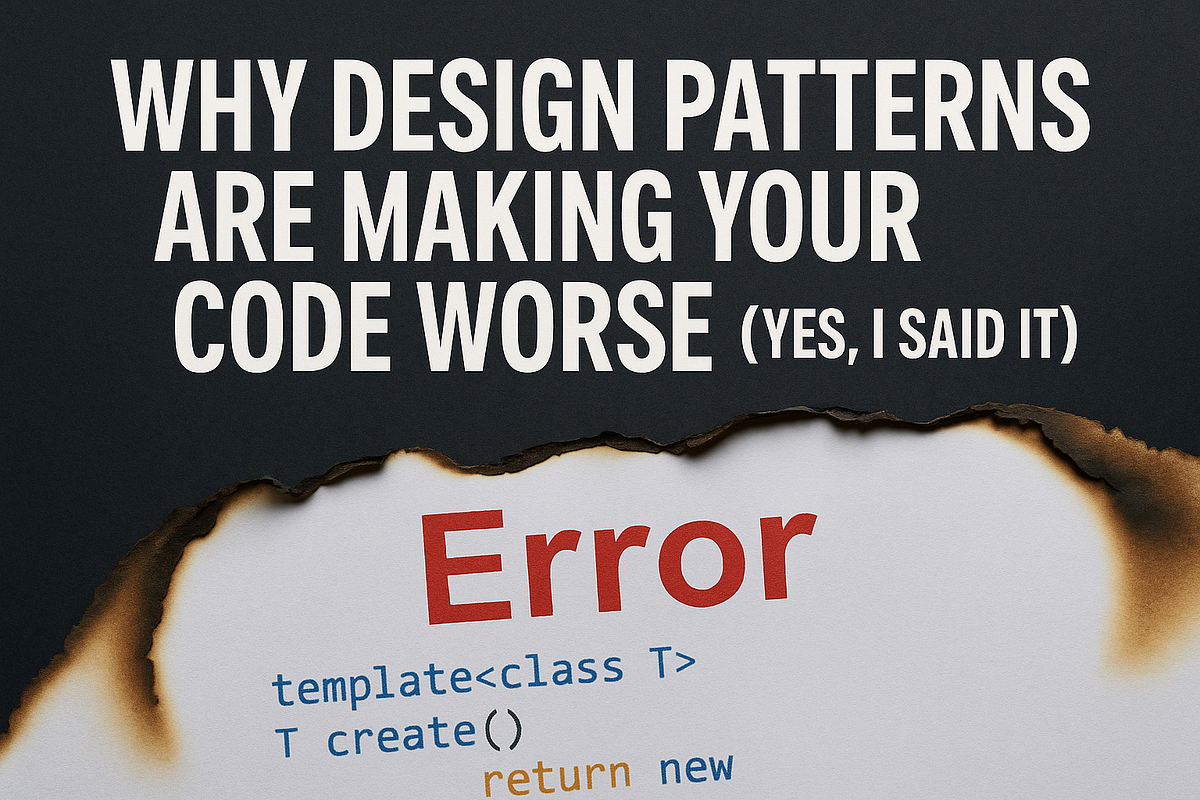 Why Design Patterns Are Making Your Code Worse (Yes, I Said It) | by ...