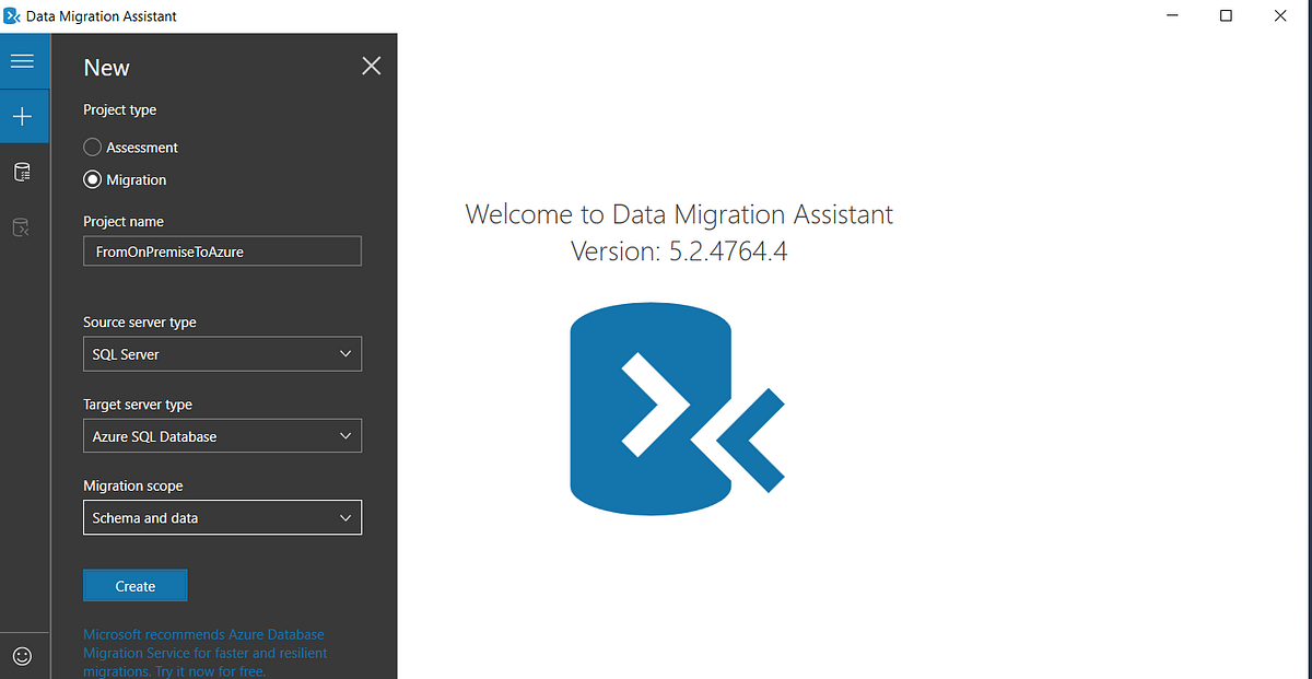 Microsoft Data Migration Assistant ile Azure SQL Database Ortamına ...