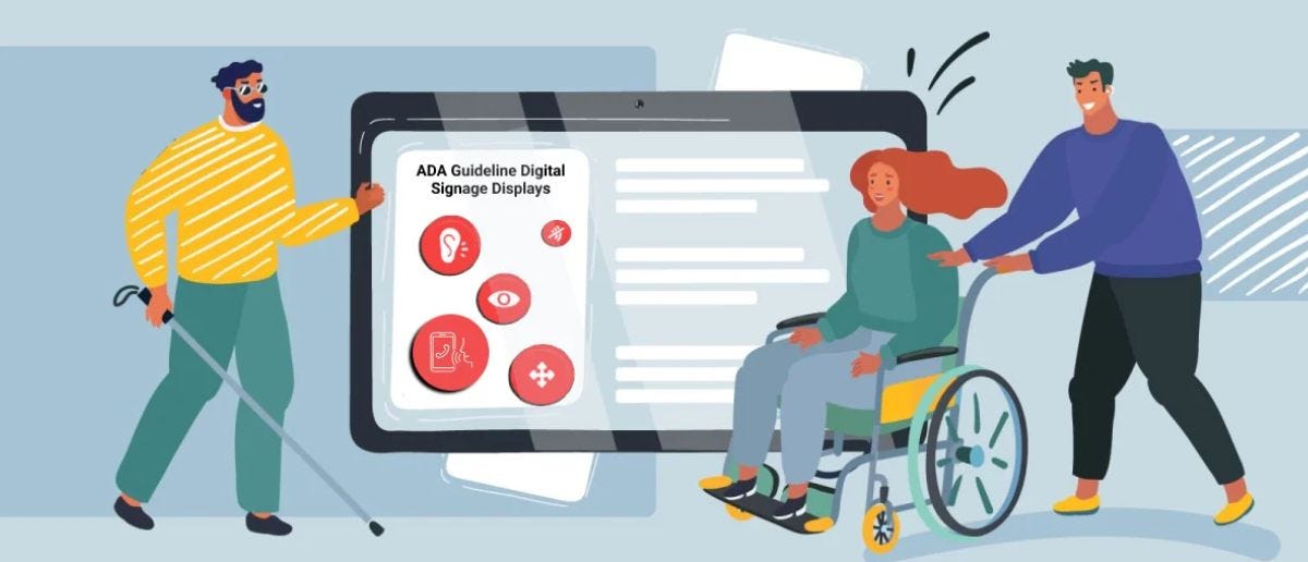 A Guide To ADA Requirements For Digital Signage Displays Medium