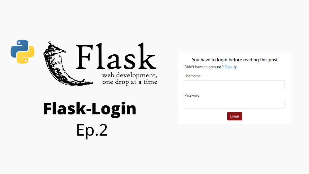 FlaskLogin/Logout สร้างระบบ Authentication Systems — [ Ep.2