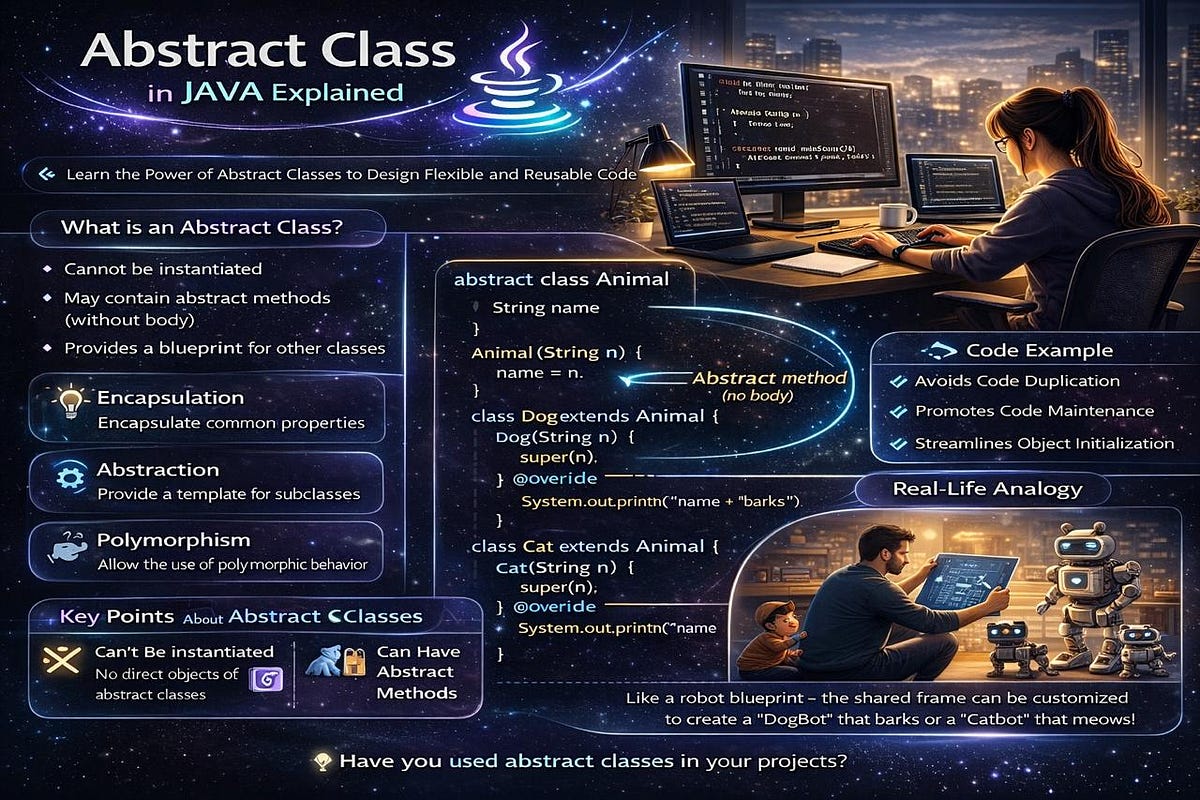 Day 27 of Learning Java: Understanding Abstract Classes in Java | by ...
