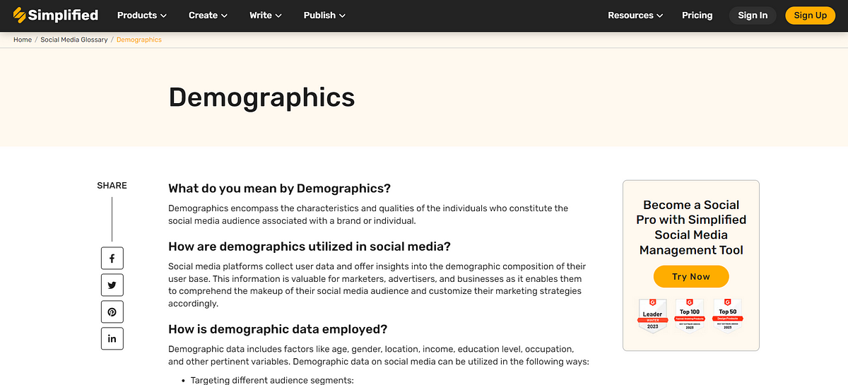 Decoding Demographics: Understanding Its Significance in Social Media 