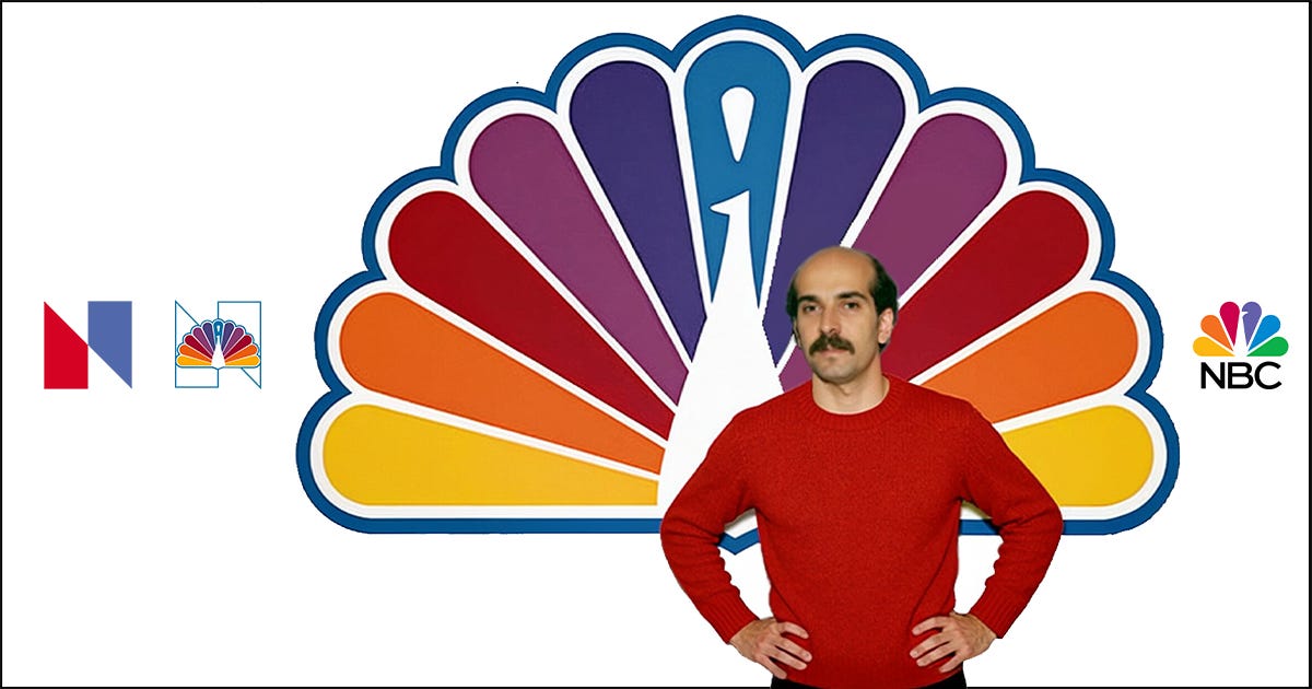 The NBC Peacock, Modern Form: The simplified Peacock translated legacy symbolism into a durable, scalable broadcast brand identity. Design, Art Direction, Creative Directions: Vazken Kalayjian. Executive Leadership: Mike Mohamad, Charles Blake, Elaine Zeitsoff. Department: NBC Network Advertising, On-Air Promotion and Marketing. Lettering: Tom Carnase.