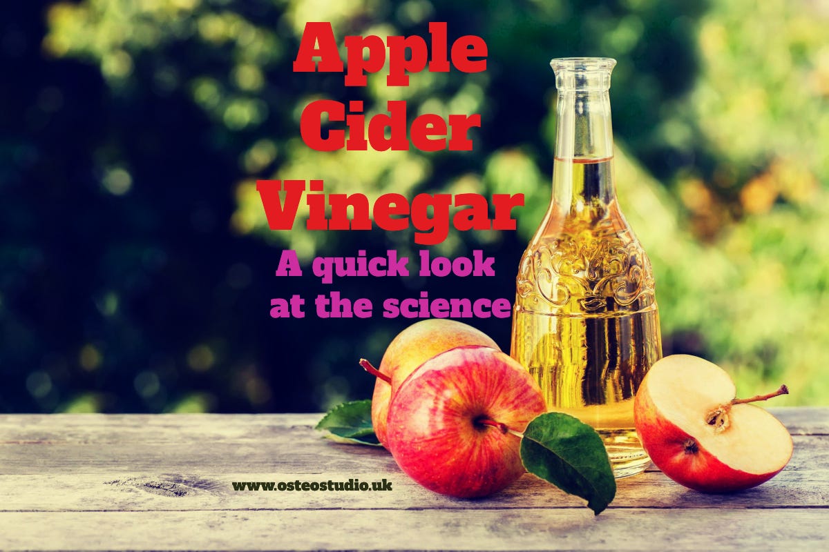 Apple Cider Vinegar — A Quick Look at The Science by Osteostudio Medium