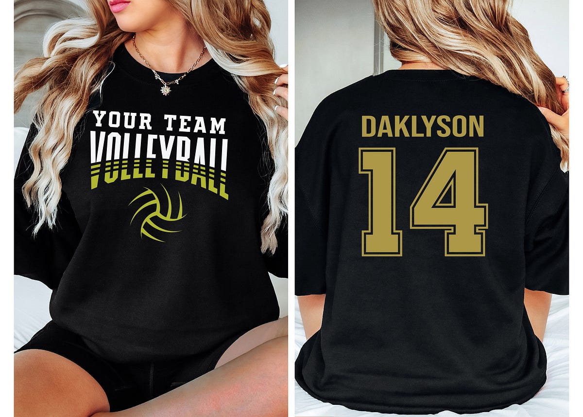 Customized Volleyball Sweatshirt, Your Name Volleyball Shirt, Custom ...