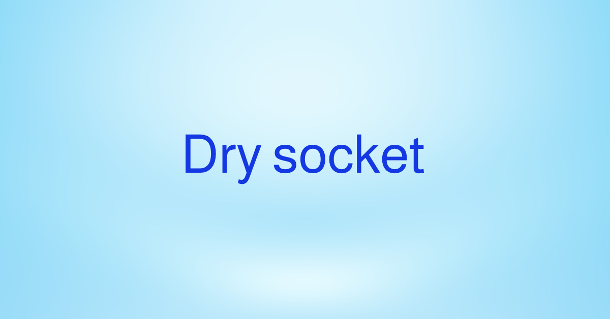 Dry socket. Dry socket (alveolar osteitis) is a… by Kayşehir dental