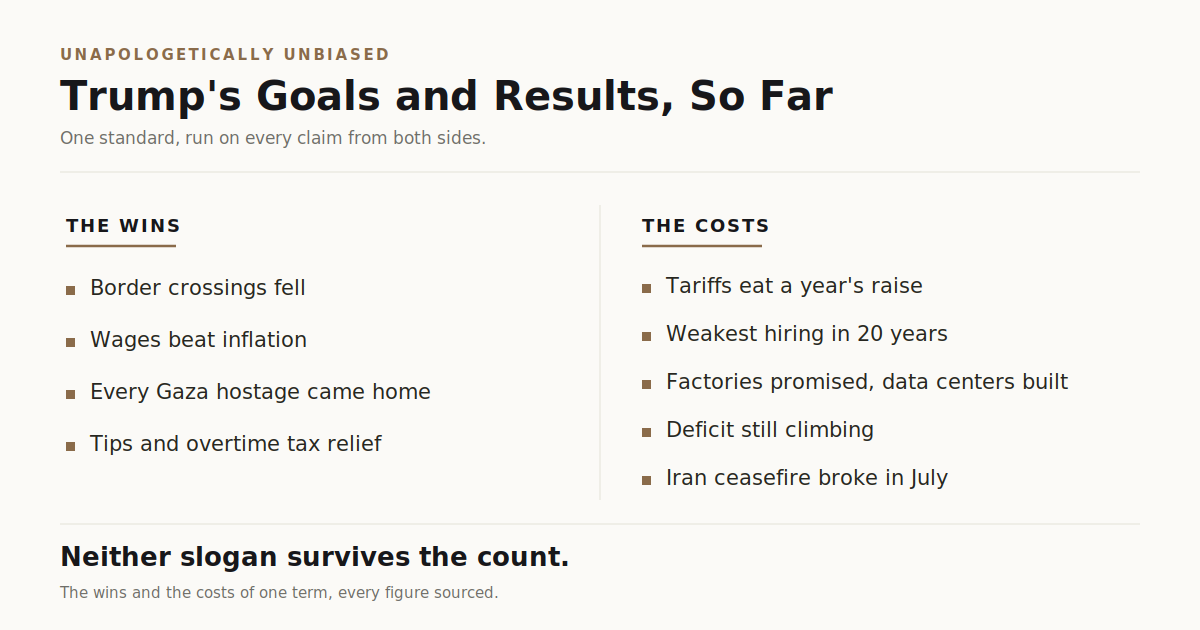 The Factual Record: Trump’s Goals and Results, So Far