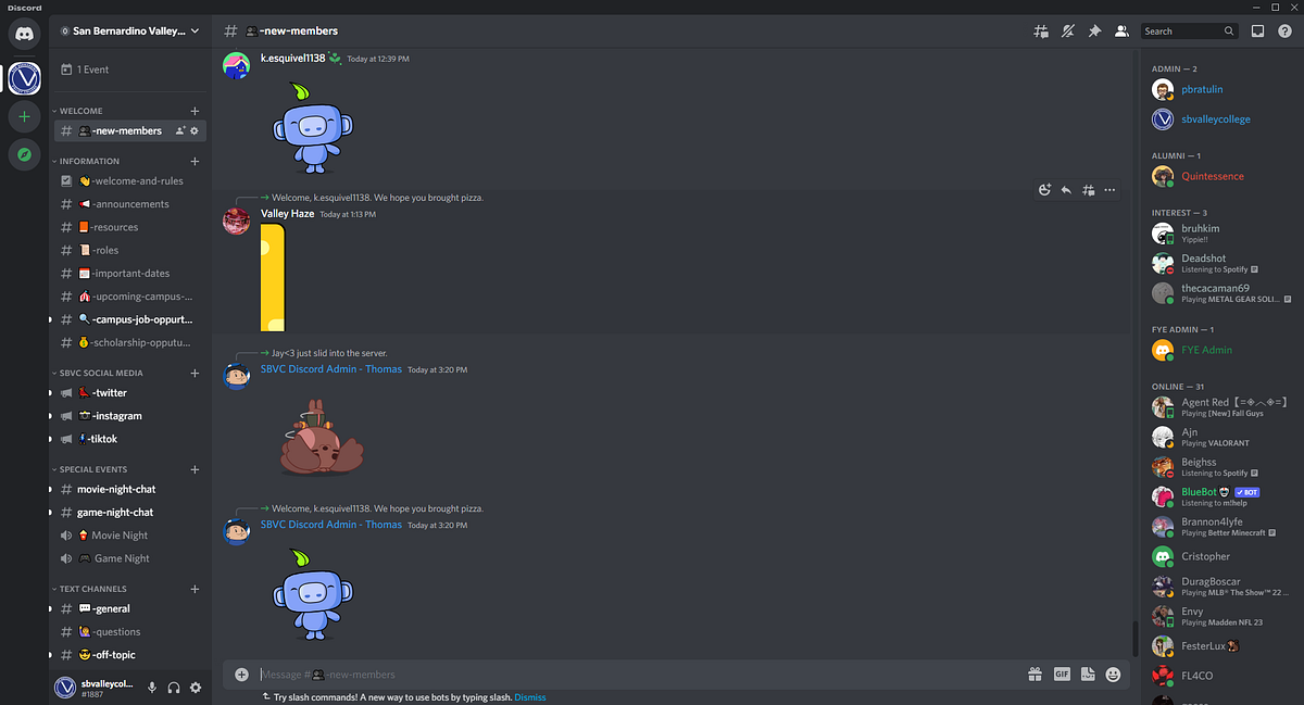 New Students Find Connection on SBVC Discord Server SBVC News Medium
