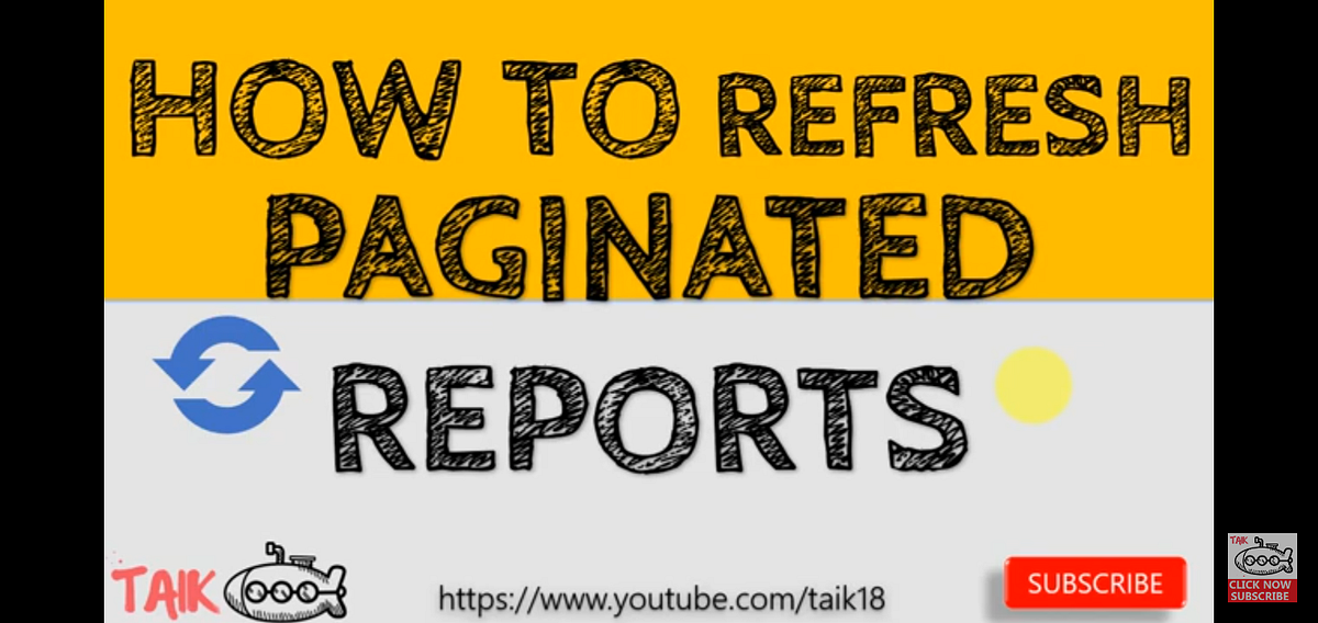 Refreshing of Power BI Paginated Report is not the same like in Power