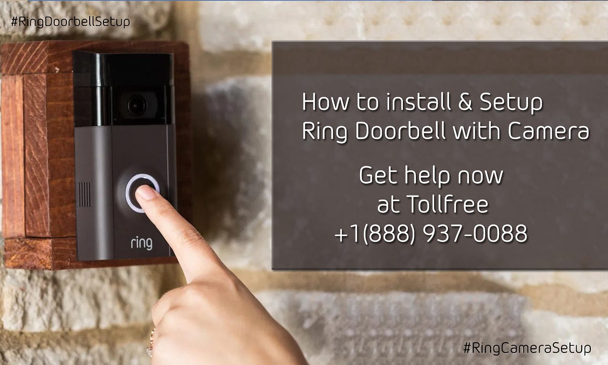 How to install & setup Ring doorbell with camera +18889370088 by