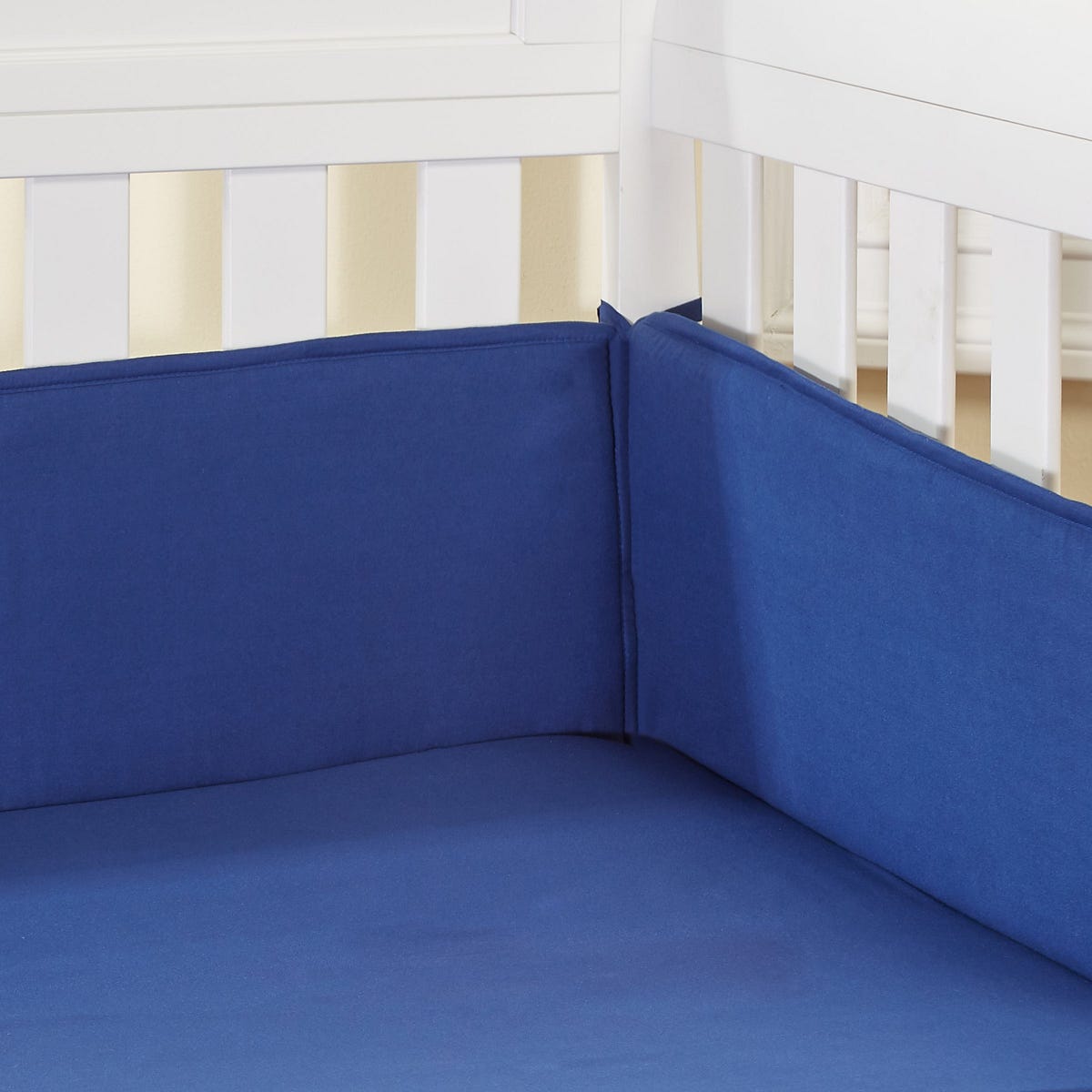 Navy Crib Bumper Medium
