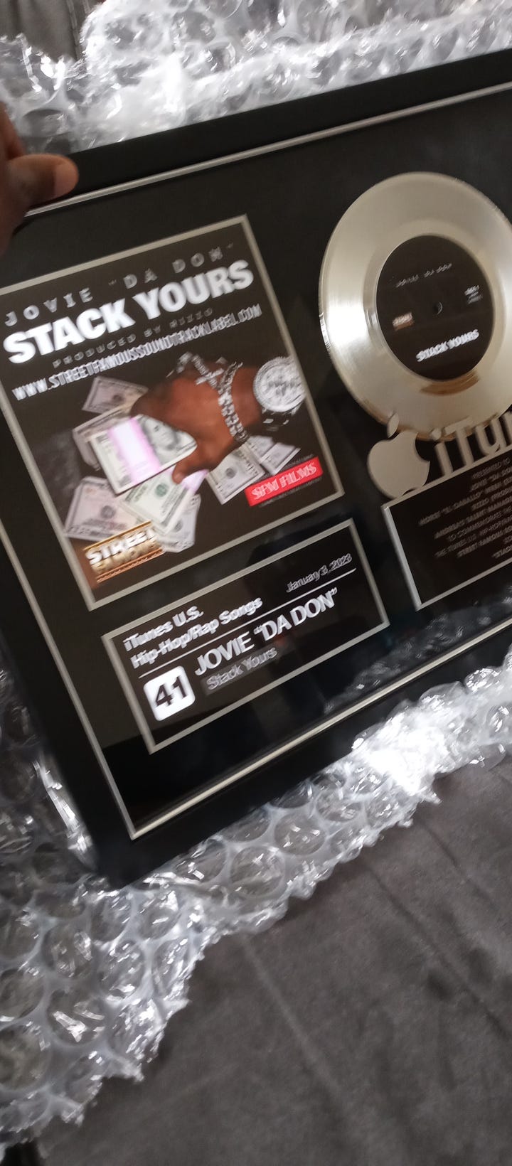 Stack Yours By Detroit Rapper Jovie Da Don Receives Certified RIAA stack yours by detroit rapper jovie da don receives certified riaa