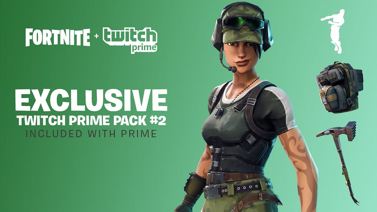 Fortnite - Redeem Twitch Prime Pack #2 and get exclusive loot! Claim the  exclusive Trailblazer Outfit, True North Back Bling, Tenderizer Pickaxe and  Freestylin' Emote… Now free for Twitch Prime subs
