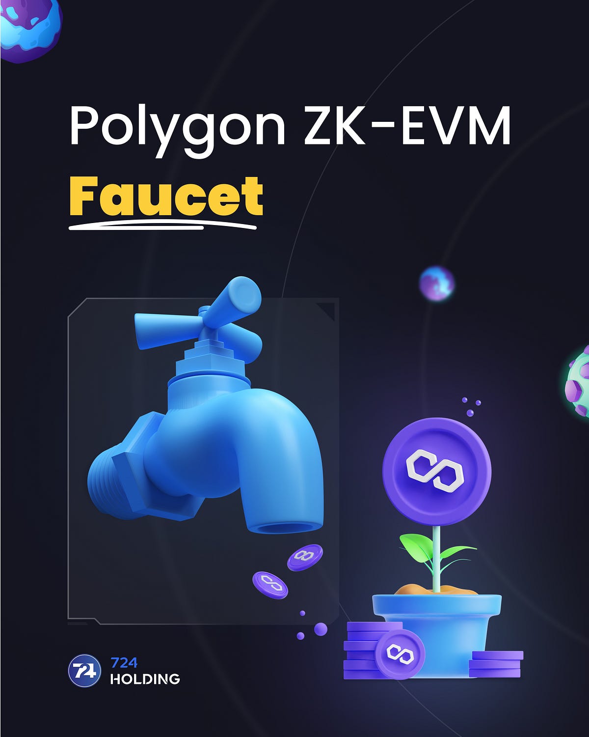 Polygon ZKEVM Faucet. Request Tokens by Lottery 724 Medium