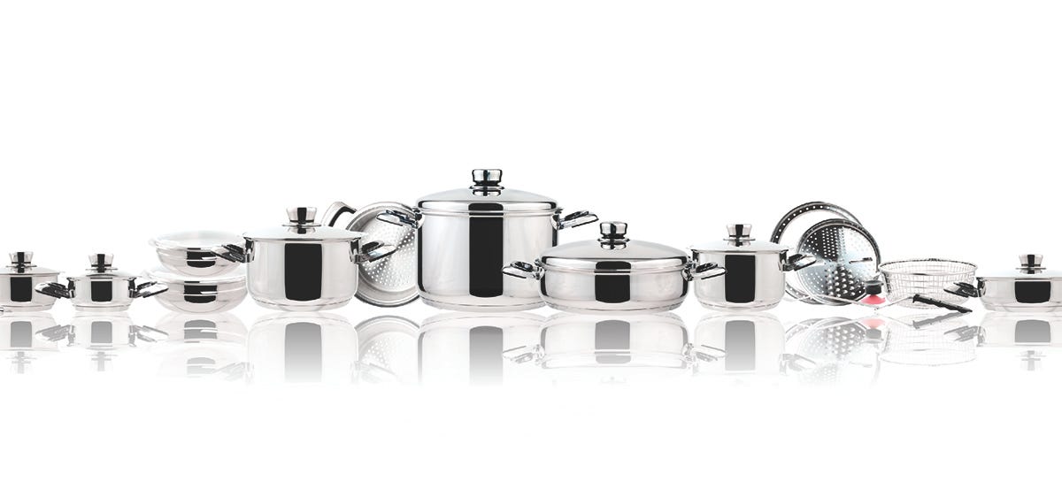 Performance PerfectedStainless Steel Cookware Set by Lake Industries