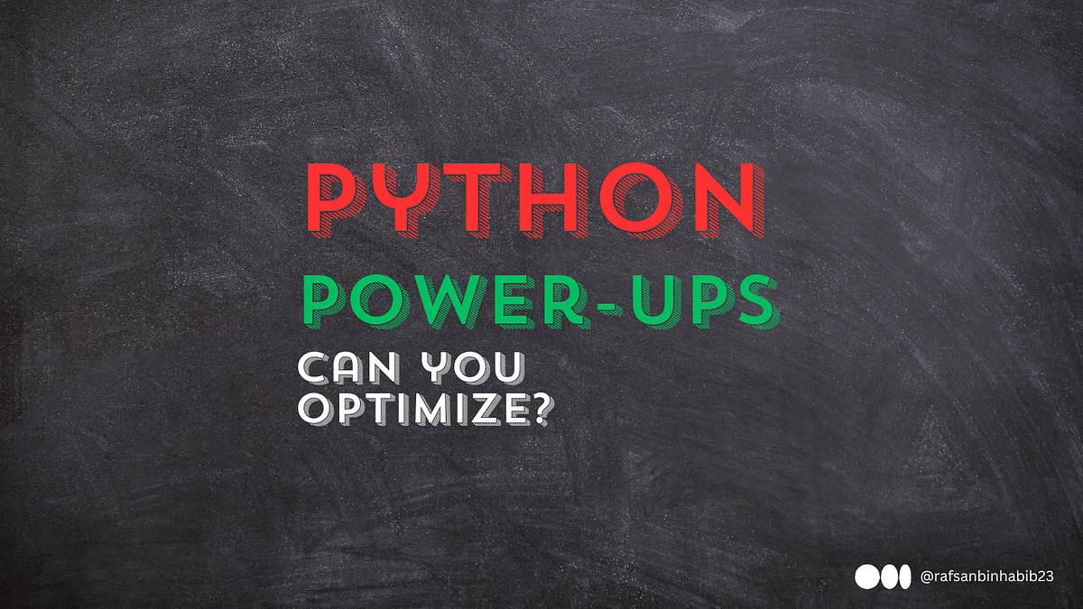 Your Python Code Is Slow: Problem 1 | by Rafsan Bin Habib | Jul, 2025 ...