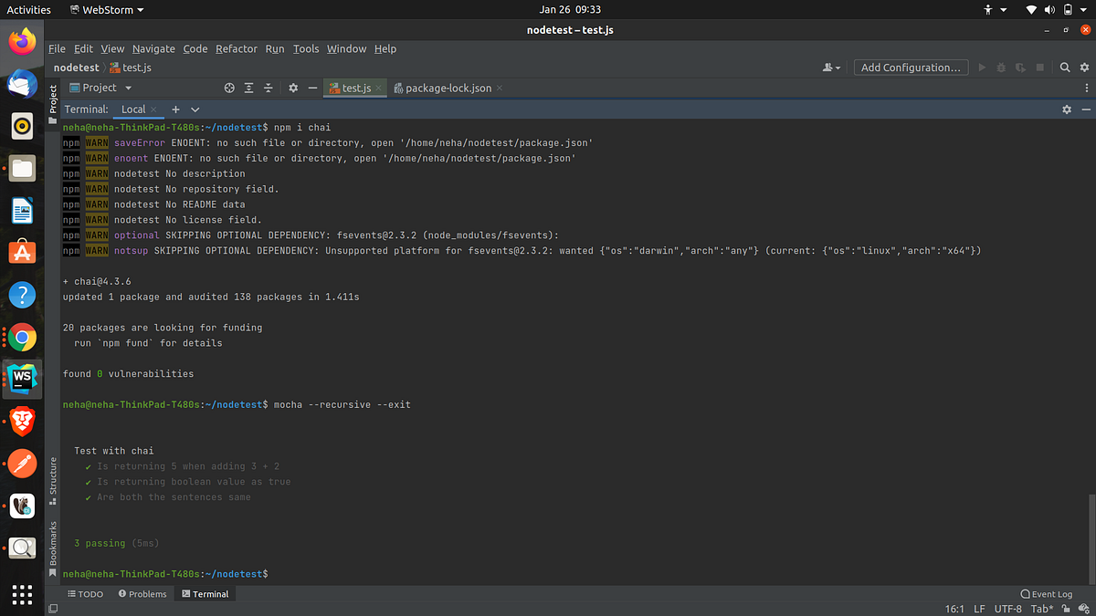 Unit testing in Nodejs. Unit testing is an important factor in… | by ...