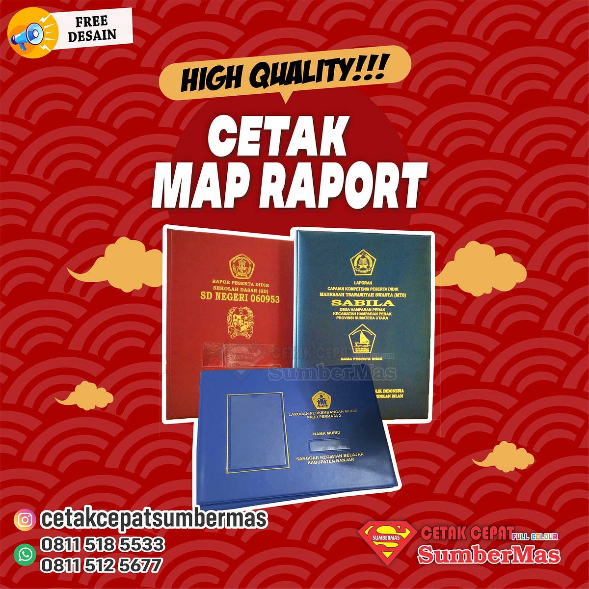 PROFESIONAL, WA/CALL 0811–518–5533, Percetakan Cetak Map Raport ...