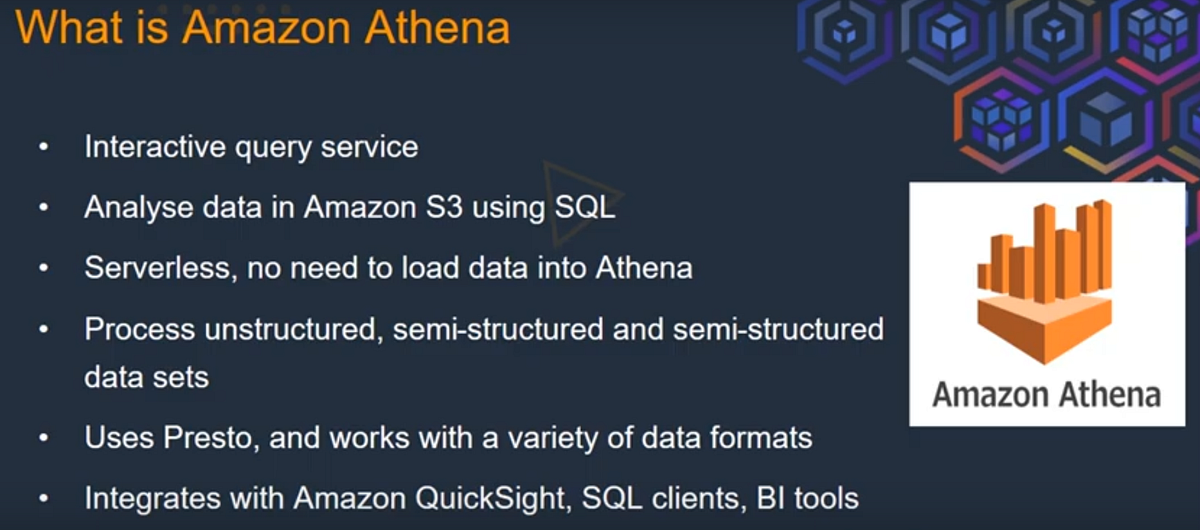 Overview of AmazonAthena and How It Differs From EMR and Redshift by