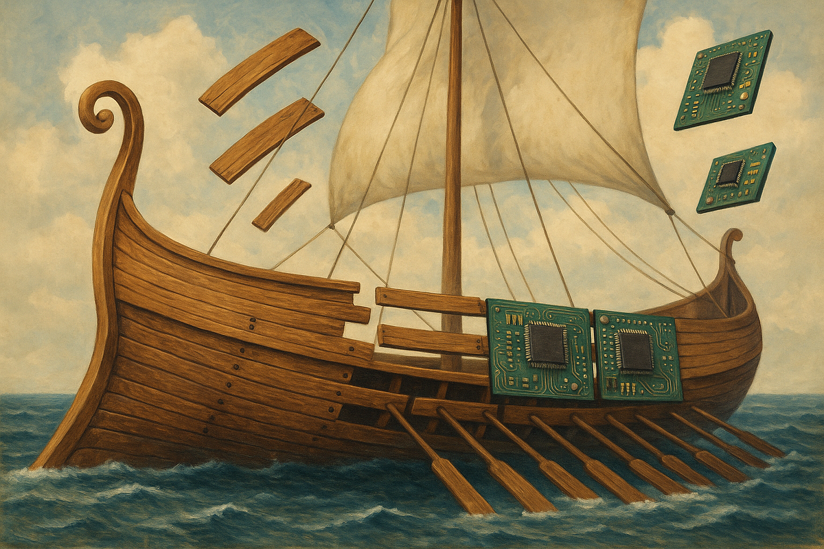 The ship of Theseus paradox in AI-assisted writing