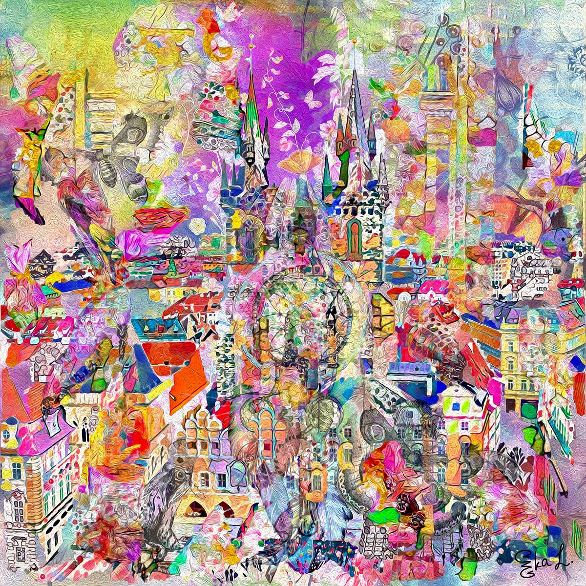 NFTs that Make You Smarter. Contemplating my colorful NFT art makes