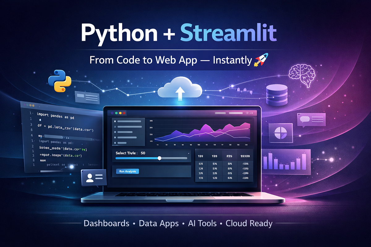 🚀Python + Streamlit: Build Powerful Web Apps with Almost Zero Frontend ...