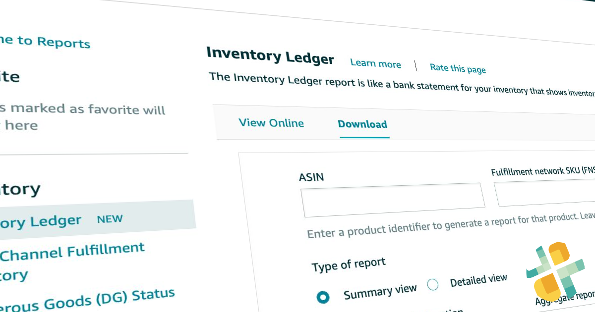 Amazon Inventory Ledger Report