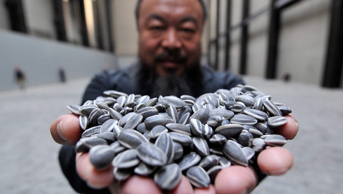 Ai WeiWei and the Sunflower Seeds by Tirza van W Medium