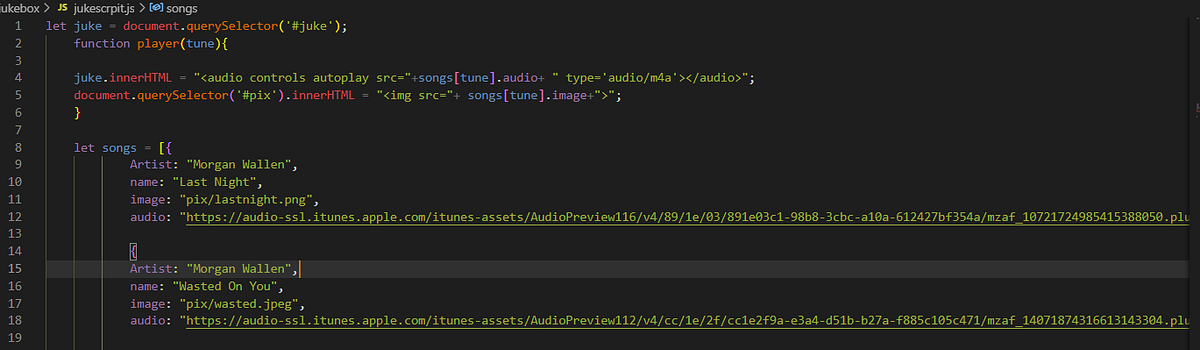 NMIX 6020 Case Study: JavaScript Jamboree Jukebox | by Jason Marcus ...