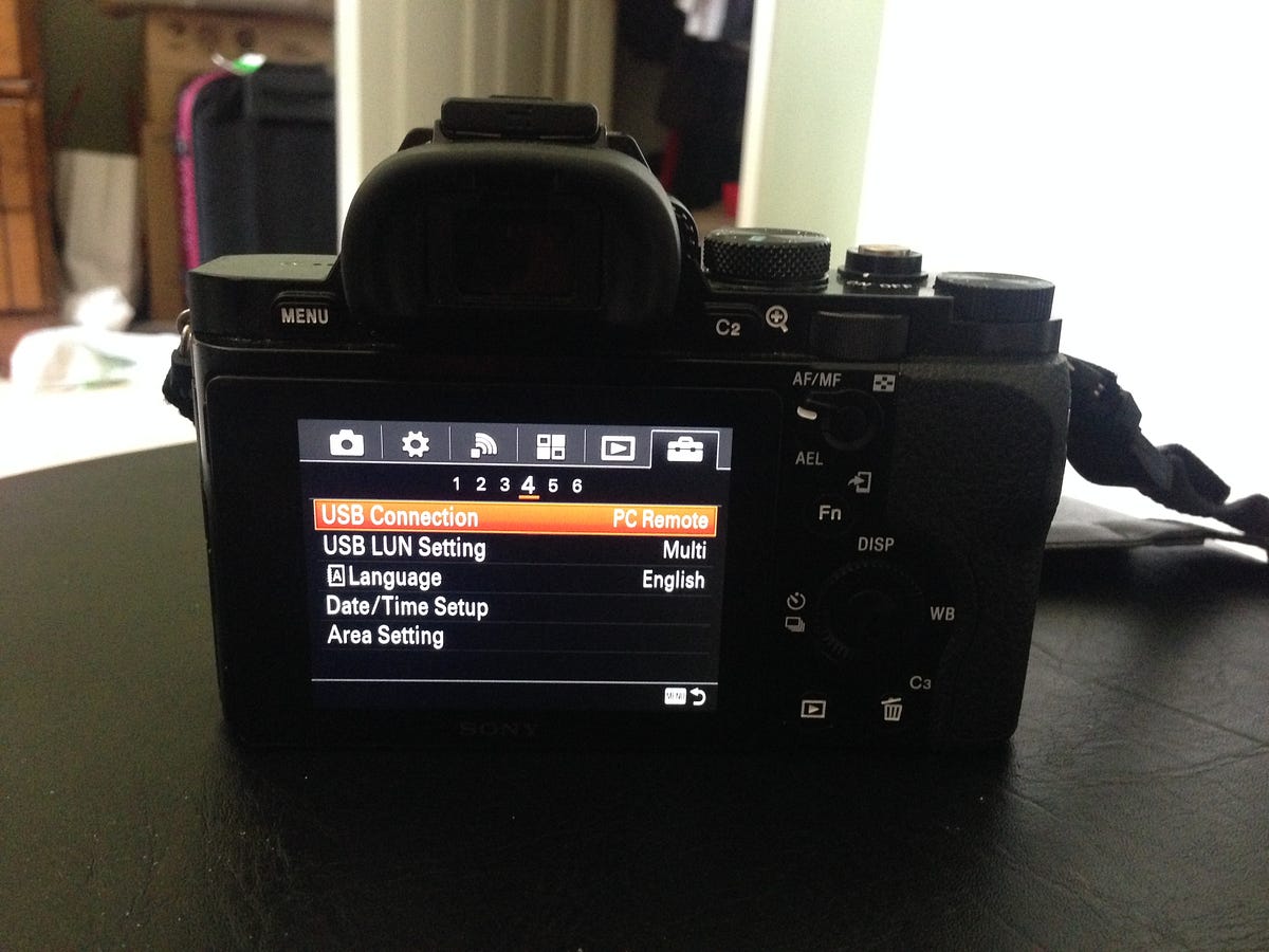 How to setup a live view tether for your Sony Camera by James Teow