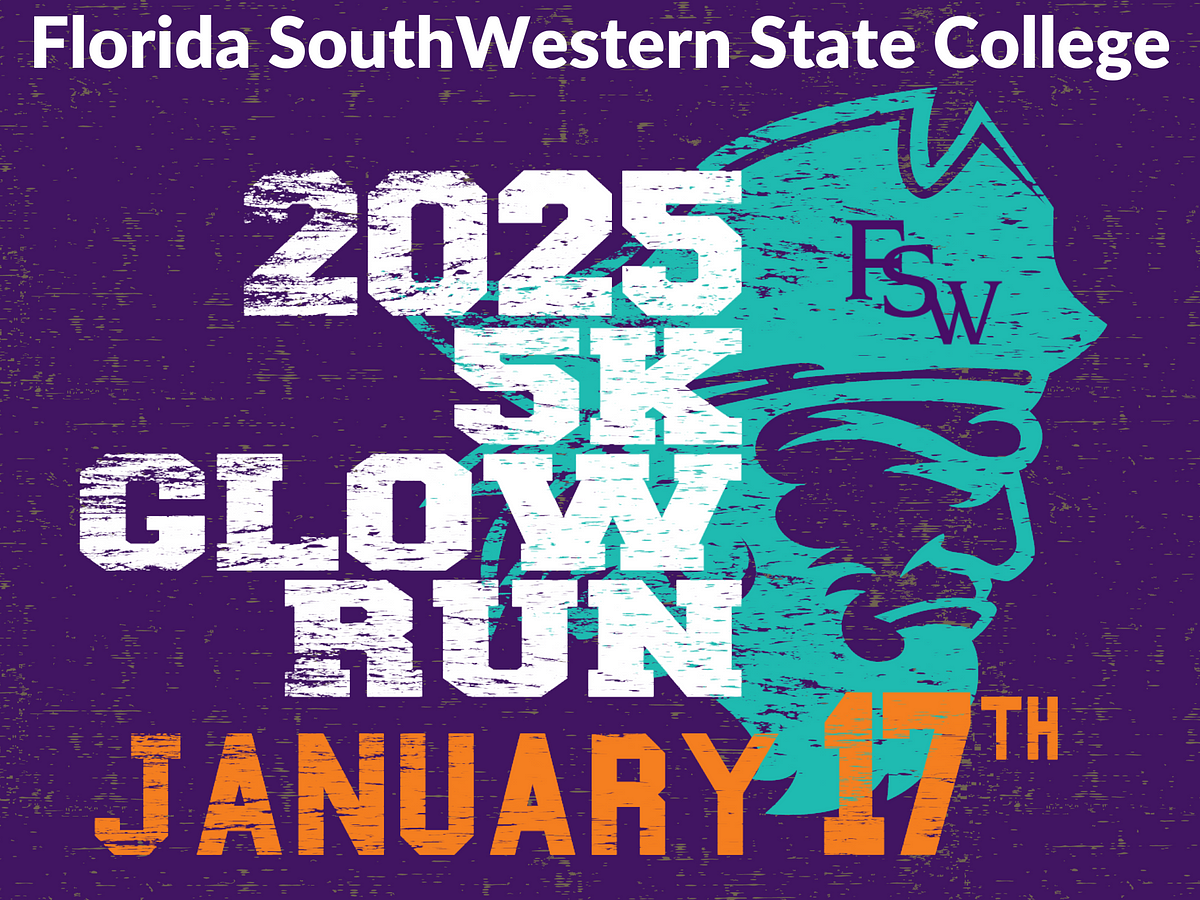 Florida SouthWestern State College 5K Glow Run January 17th, 2025 by