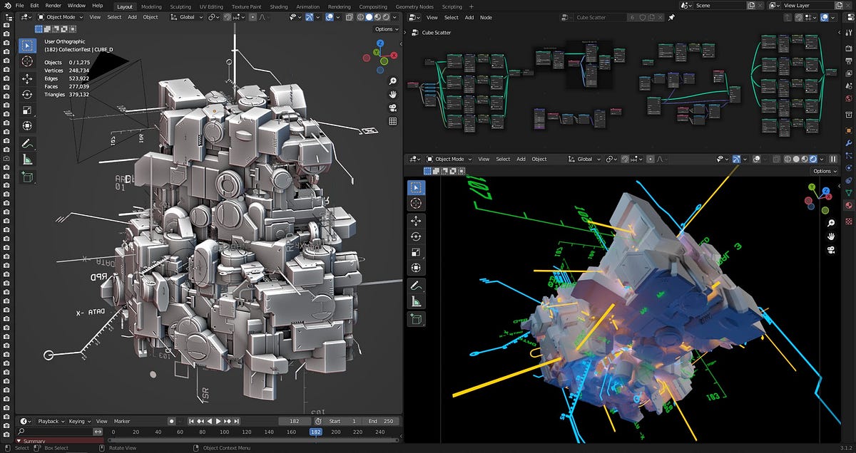 Generative FUI Technique 2022. Updated workflow using