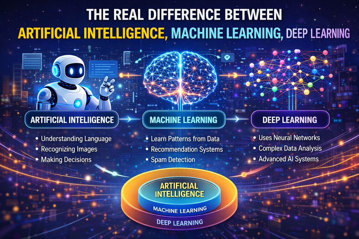 The Real Difference Between Artificial Intelligence, Machine Learning ...