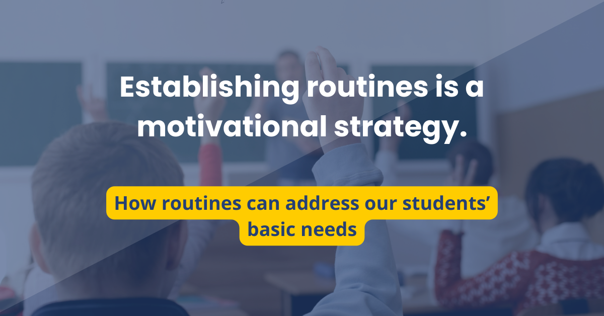 Establishing routines is a motivational strategy | Medium