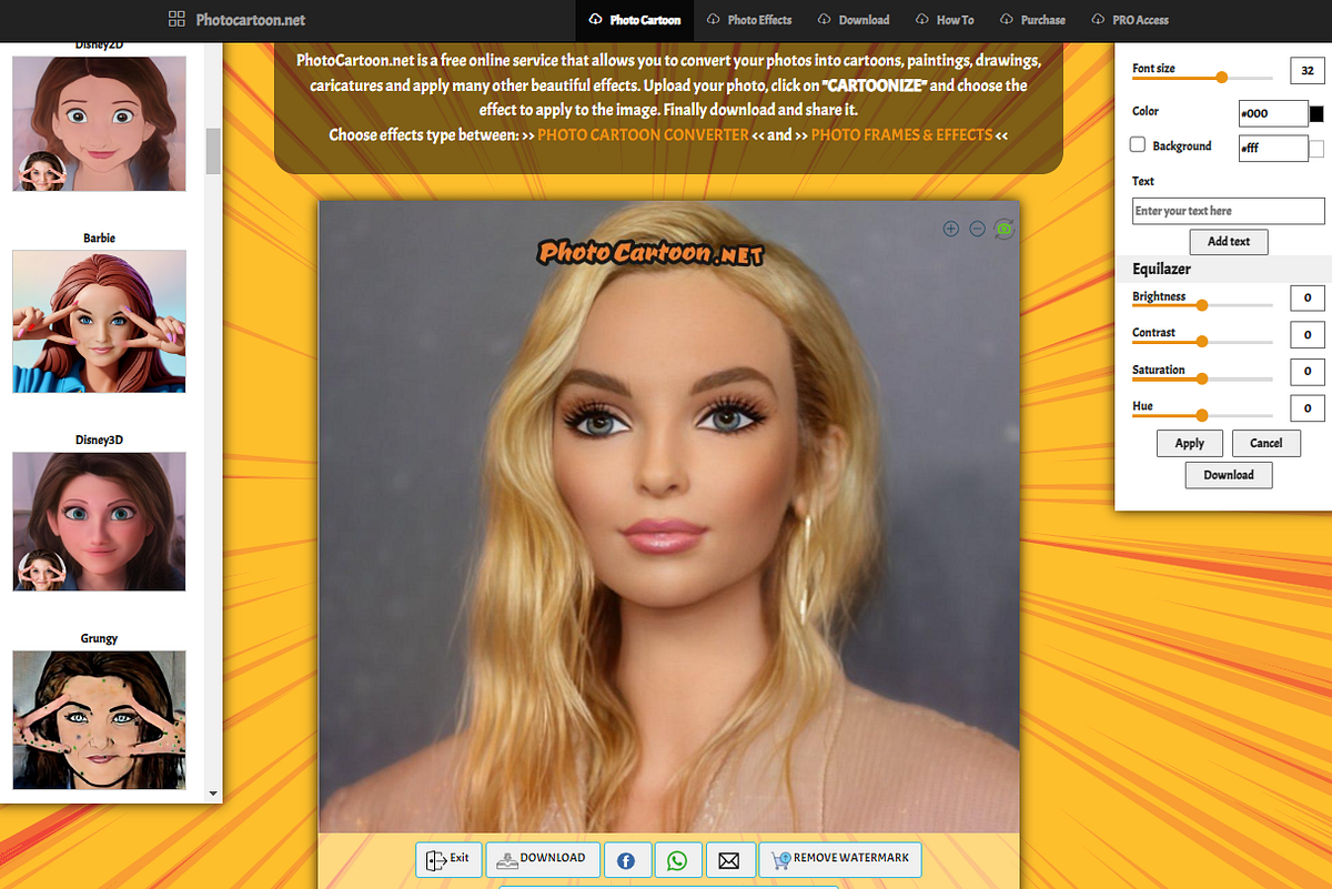 Turn Yourself Into Barbie Or Ken with Photo Cartoon | by SoftwareReview