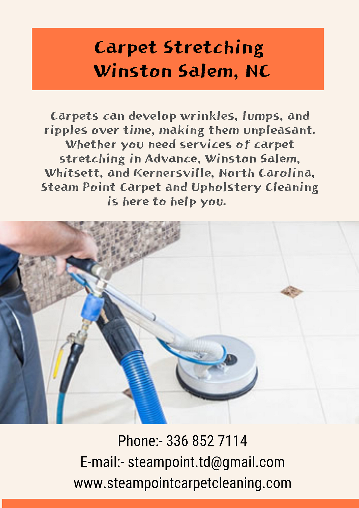 Carpet Stretching Winston Salem, NC Steam Point Carpet Cleaning Medium