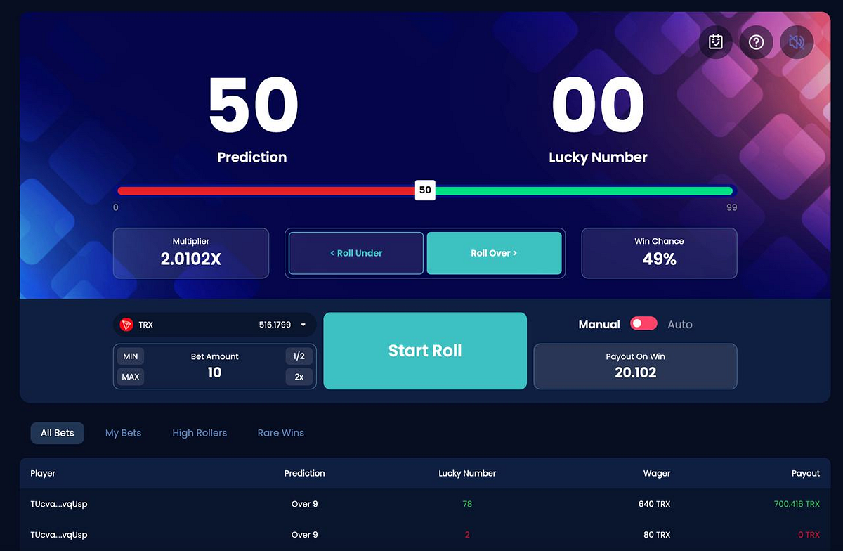 Devshare Dice Game Upgrade WINk Medium
