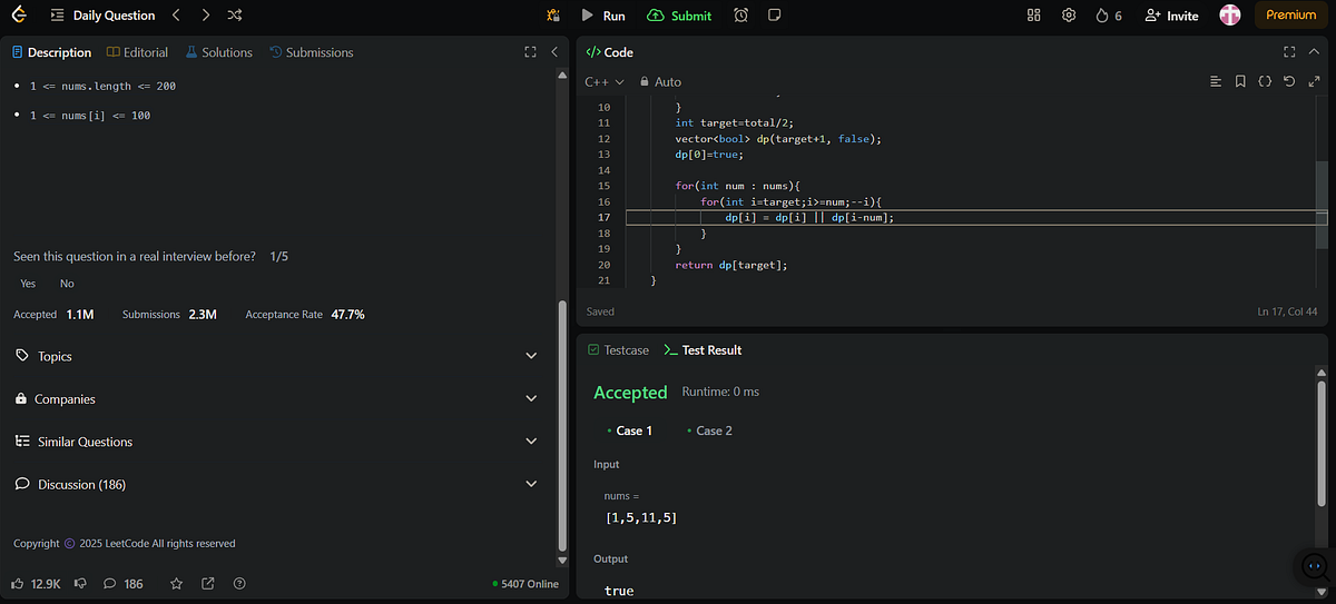 🧩 Can We Split This? Cracking the Partition Equal Subset Sum Problem ...