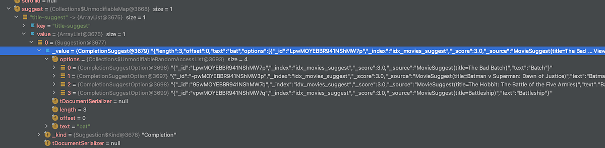 Completion Suggester — Java API Client | by André Coelho | Medium