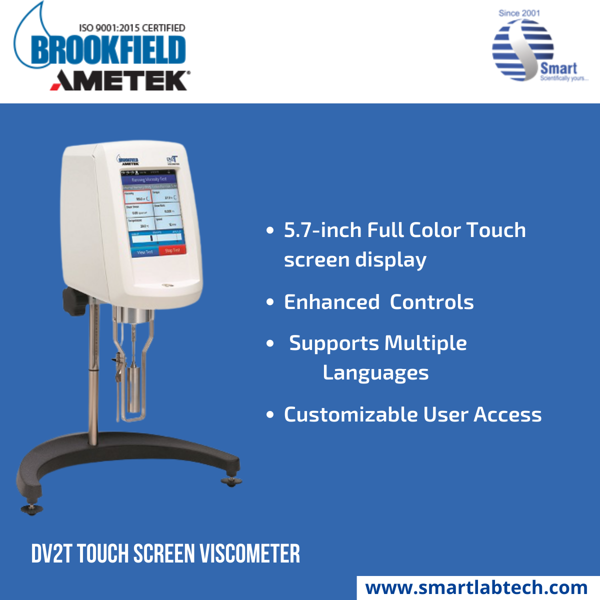 Brookfield DV2T Touch Screen Smartlabtech Medium