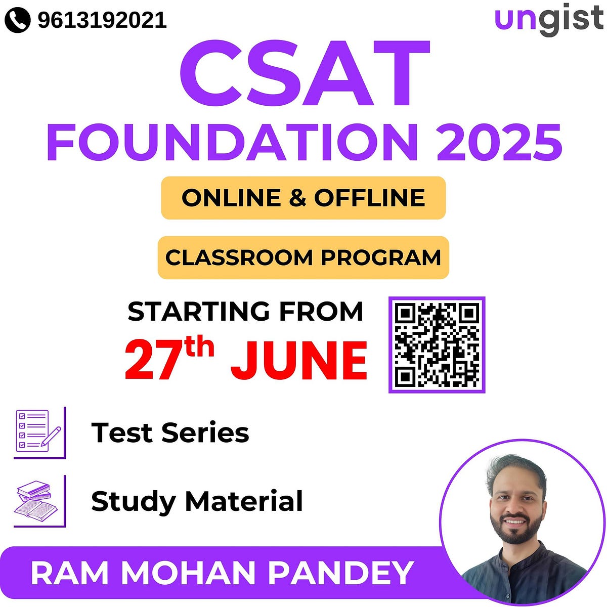 UPSC CSAT 2024 Question Paper Medium