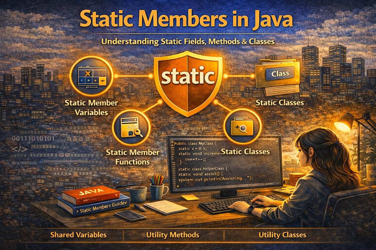 Day 6 of Learning Java:Understanding Static Members in Java | by Payal ...