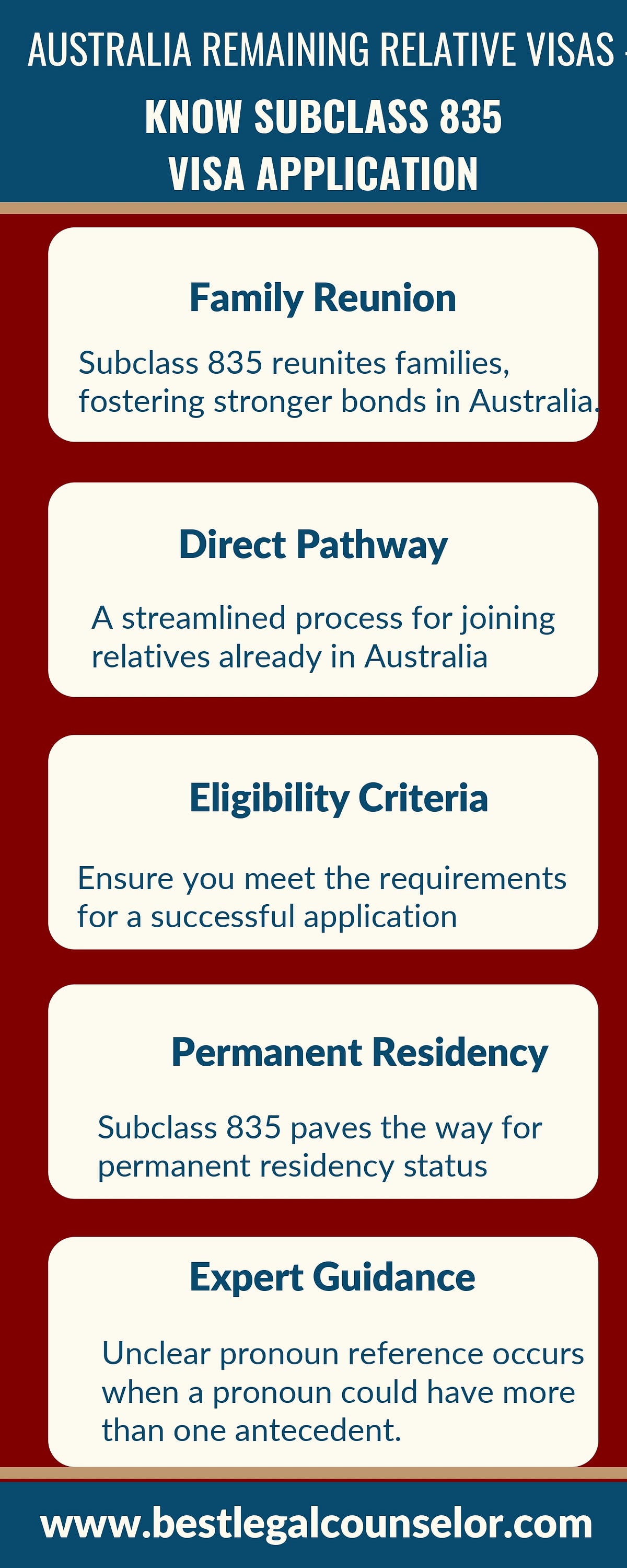 Australia Remaining Relative Visas — Know Subclass 835 Visa Application Best Legal counselor