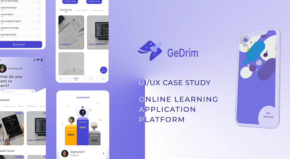 UI/UX Case Study : Design Thinking — Online Education Apps | by Vivi ...