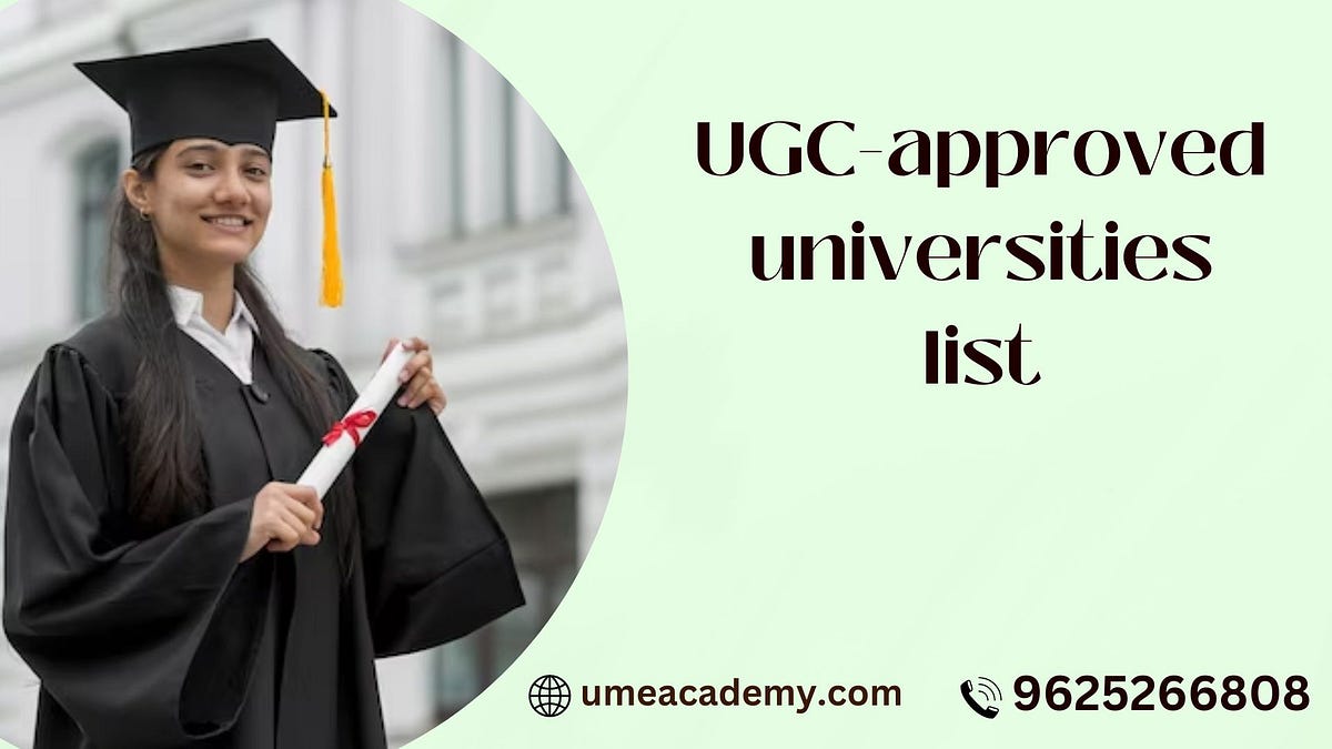UGCapproved universities list Nonitpal Medium