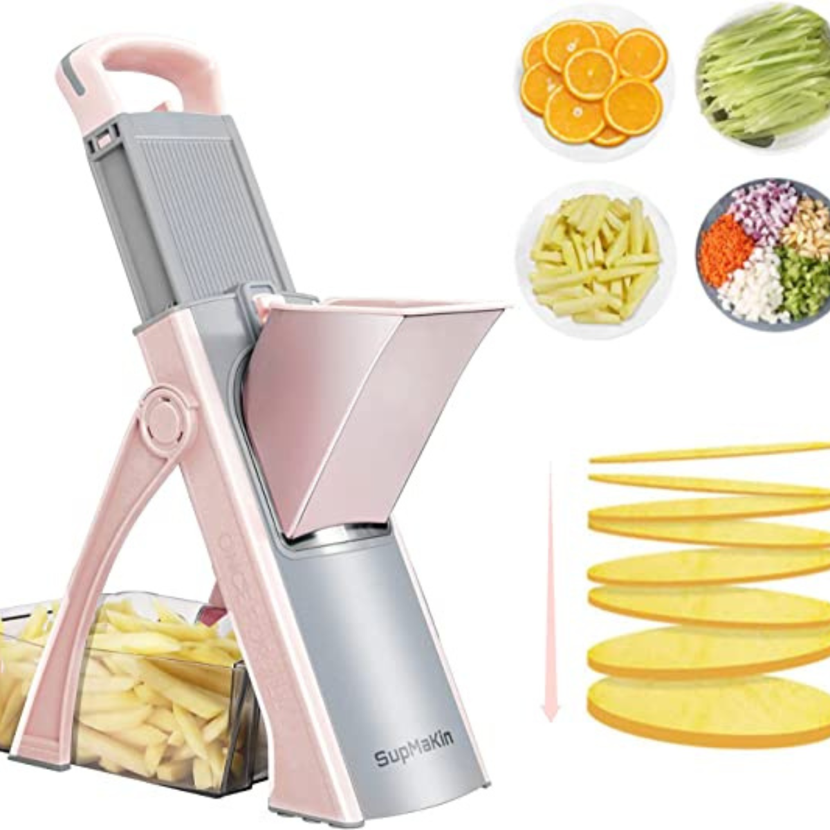 SupMaKin Mandoline Slicer Effortless Precision Slicing & Dicing by