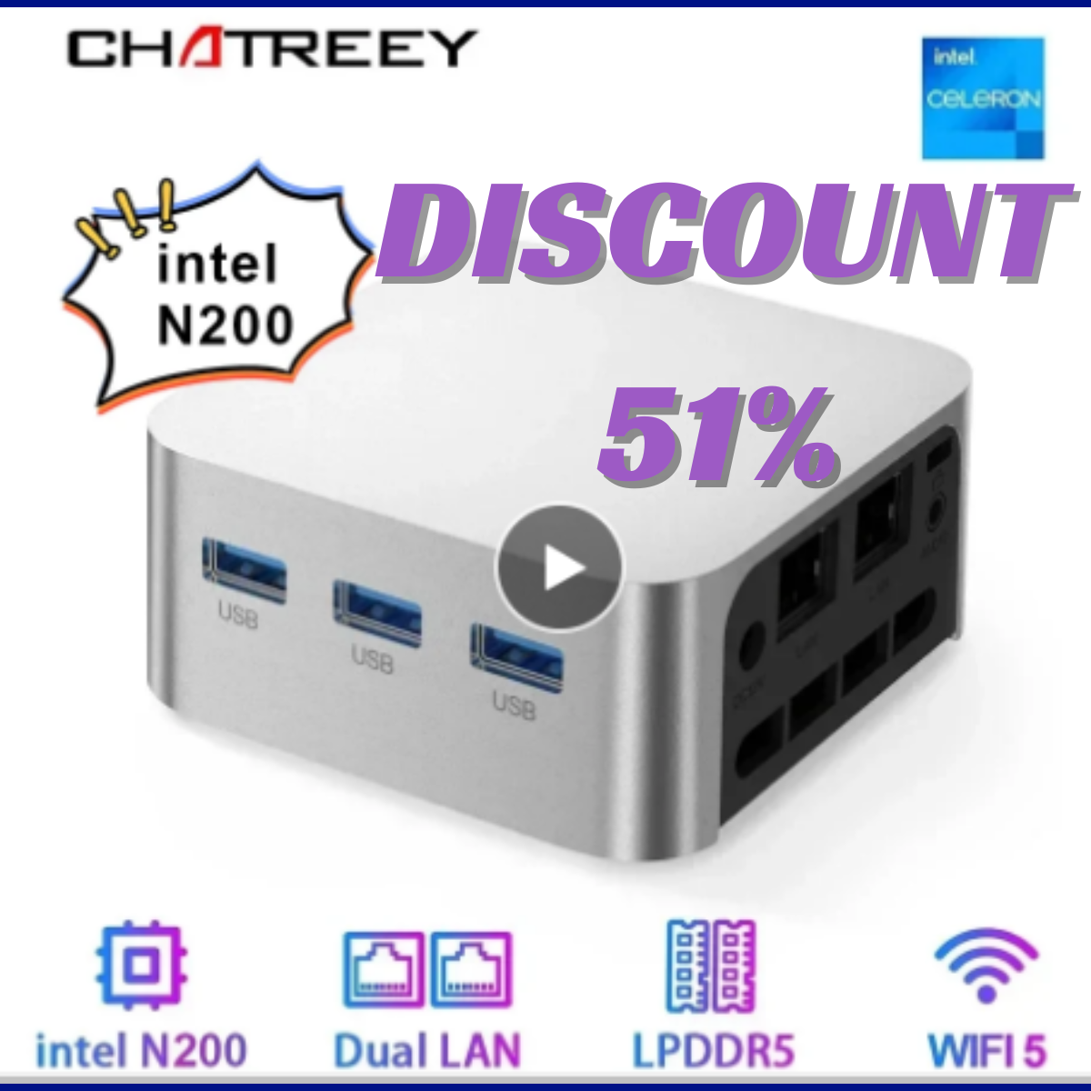 Unleashing the Power of Intel Celeron N200/N100 Chatreey T8 Plus