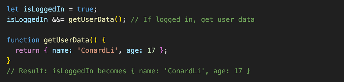 Two New JavaScript Operators to Simplify Logical Assignments | by Alex ...