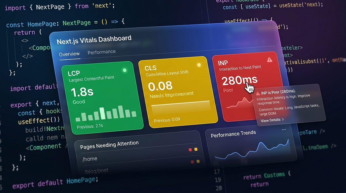 How to Measure Real Performance in Next.js Using Web Vitals API | by ...