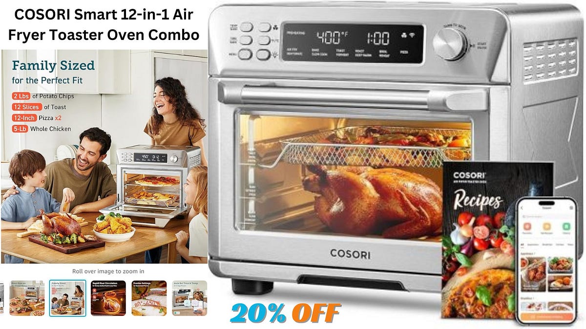 COSORI Smart 12in1 Air Fryer Toaster Combo Oven by MRAMIN Apr